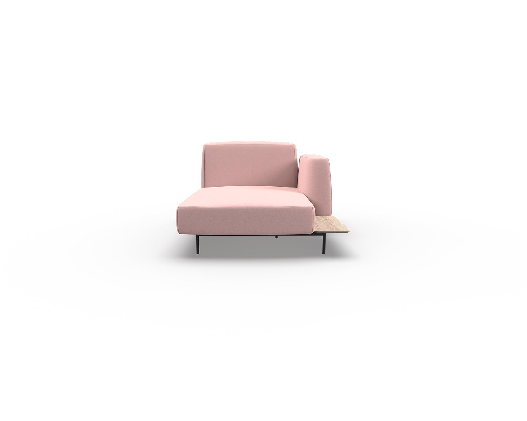 Noon Sofa Right Chaise with Shelf